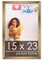 15x23 Solid Wood Picture Frame with UV-Resistant Acrylic & Acid-Free Backing, Available in 6 Finishes: Matte Black, Matte White, Metallic Bronze, Silver, Natural Wood Grain & Mahogany